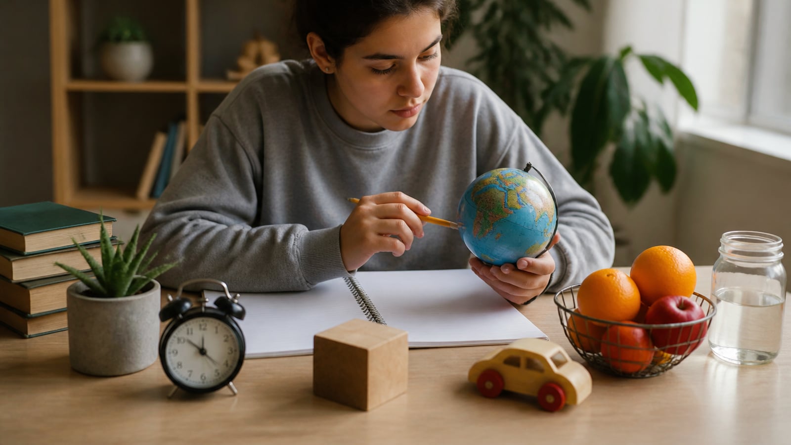 Student past een geleerde regel toe op verschillende voorbeelden